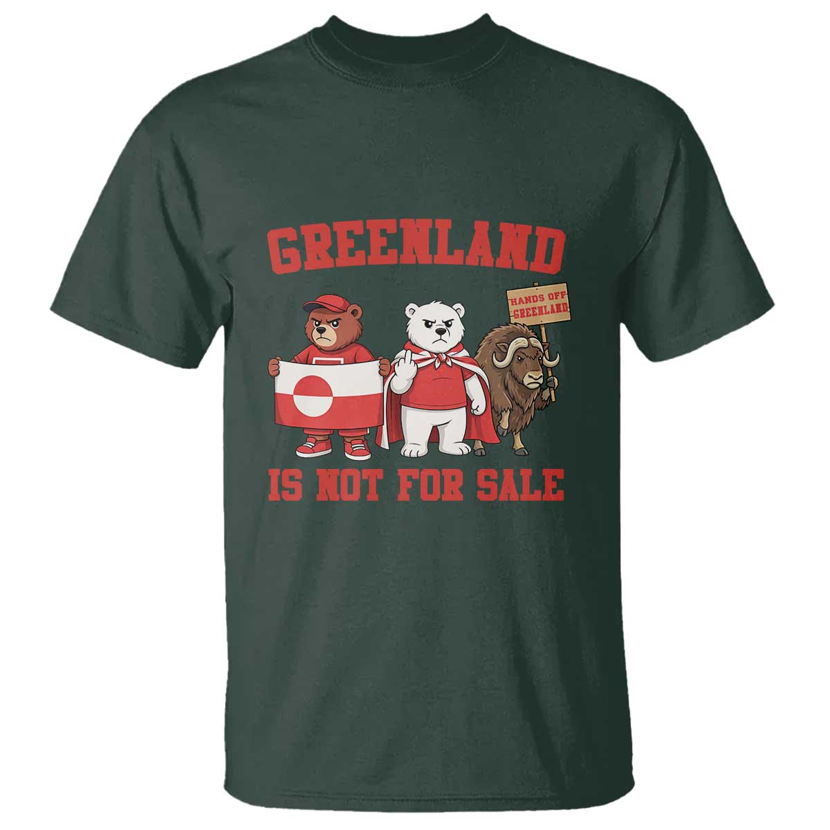 Greenland Is Not For Sale T Shirt Greenland Lover Support