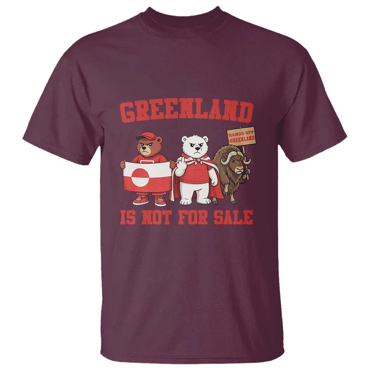 Greenland Is Not For Sale T Shirt Greenland Lover Support