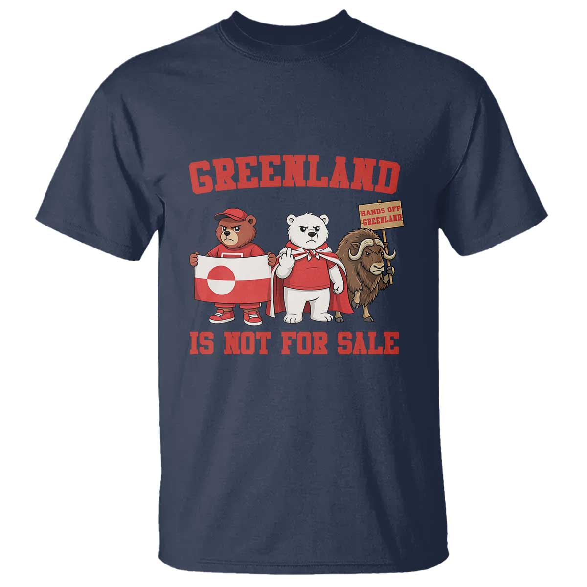 Greenland Is Not For Sale T Shirt Greenland Lover Support