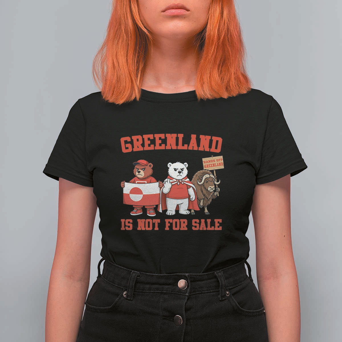 Greenland Is Not For Sale T Shirt For Women Greenland Lover Support
