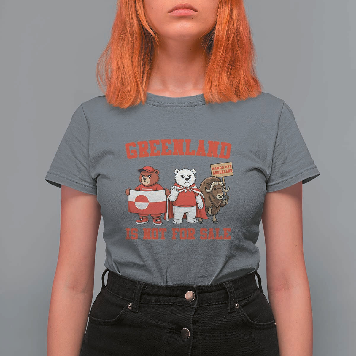 Greenland Is Not For Sale T Shirt For Women Greenland Lover Support