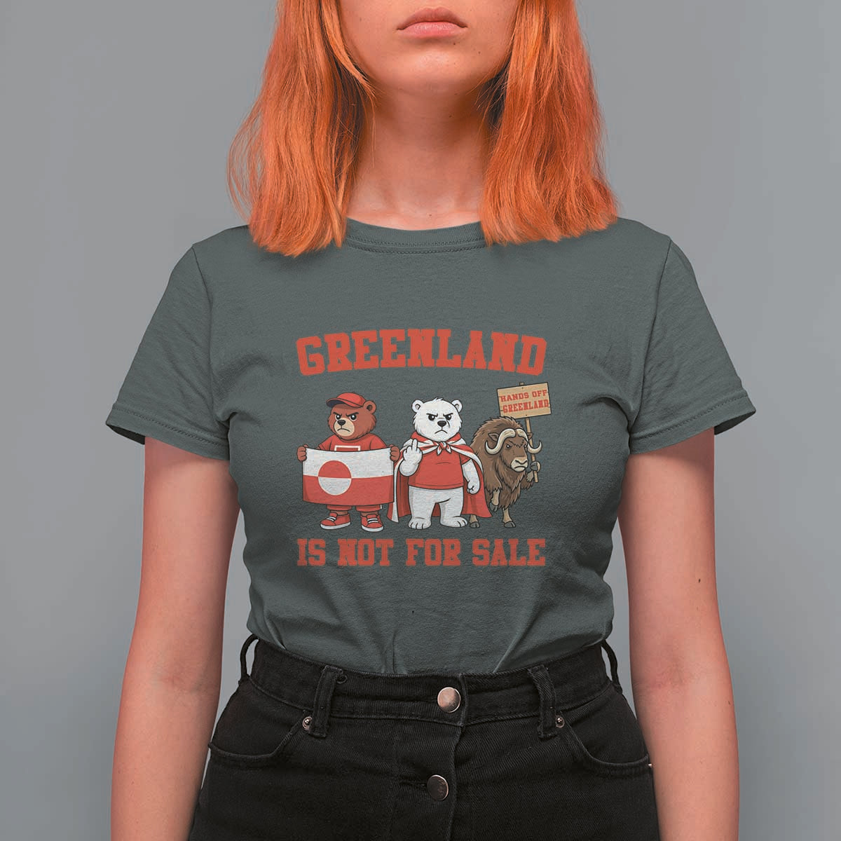 Greenland Is Not For Sale T Shirt For Women Greenland Lover Support