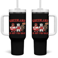 Greenland Is Not For Sale Tumbler With Handle Greenland Lover Support