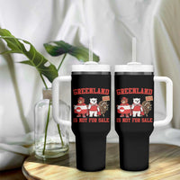 Greenland Is Not For Sale Tumbler With Handle Greenland Lover Support