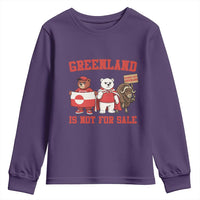 Greenland Is Not For Sale Youth Sweatshirt Greenland Lover Support