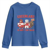 Greenland Is Not For Sale Youth Sweatshirt Greenland Lover Support