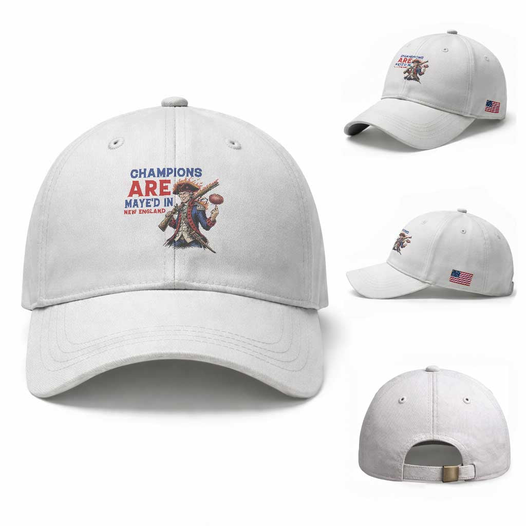 Champions Are Maye'd In New England Baseball Cap Game Day Sports Fan Gift