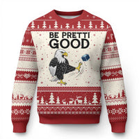 American Eagle Be Pretti Good Ugly Christmas Sweater Minneapolis Support Gift