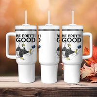 American Eagle Be Pretti Good Tumbler With Handle Minneapolis Support Gift