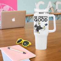 American Eagle Be Pretti Good Tumbler With Handle Minneapolis Support Gift