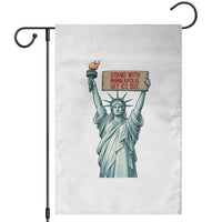 Stand With Minneapolis Garden Flag Statue Of Liberty Torch Justice Support