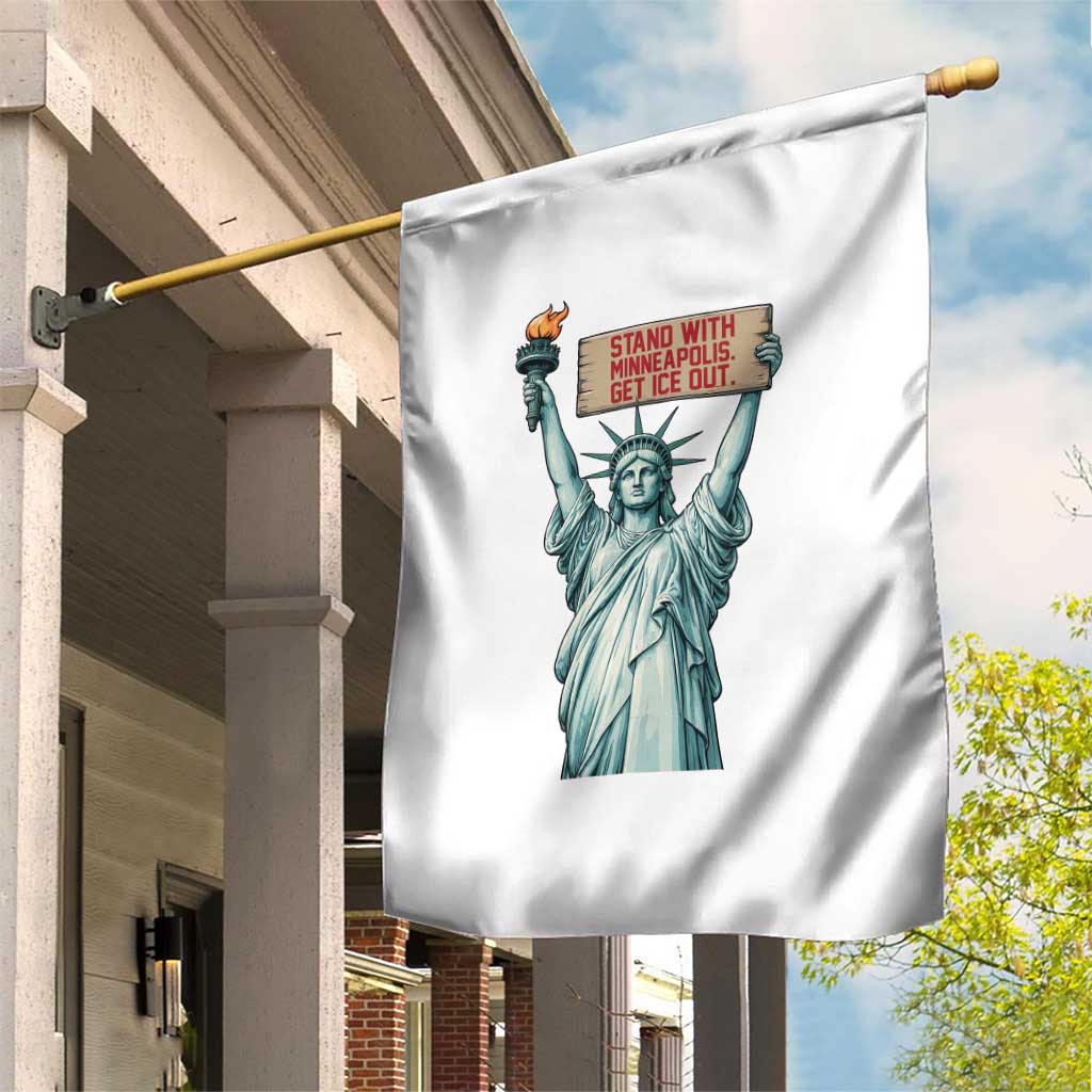 Stand With Minneapolis Garden Flag Statue Of Liberty Torch Justice Support