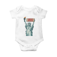Stand With Minneapolis Baby Onesie Statue Of Liberty Torch Justice Support