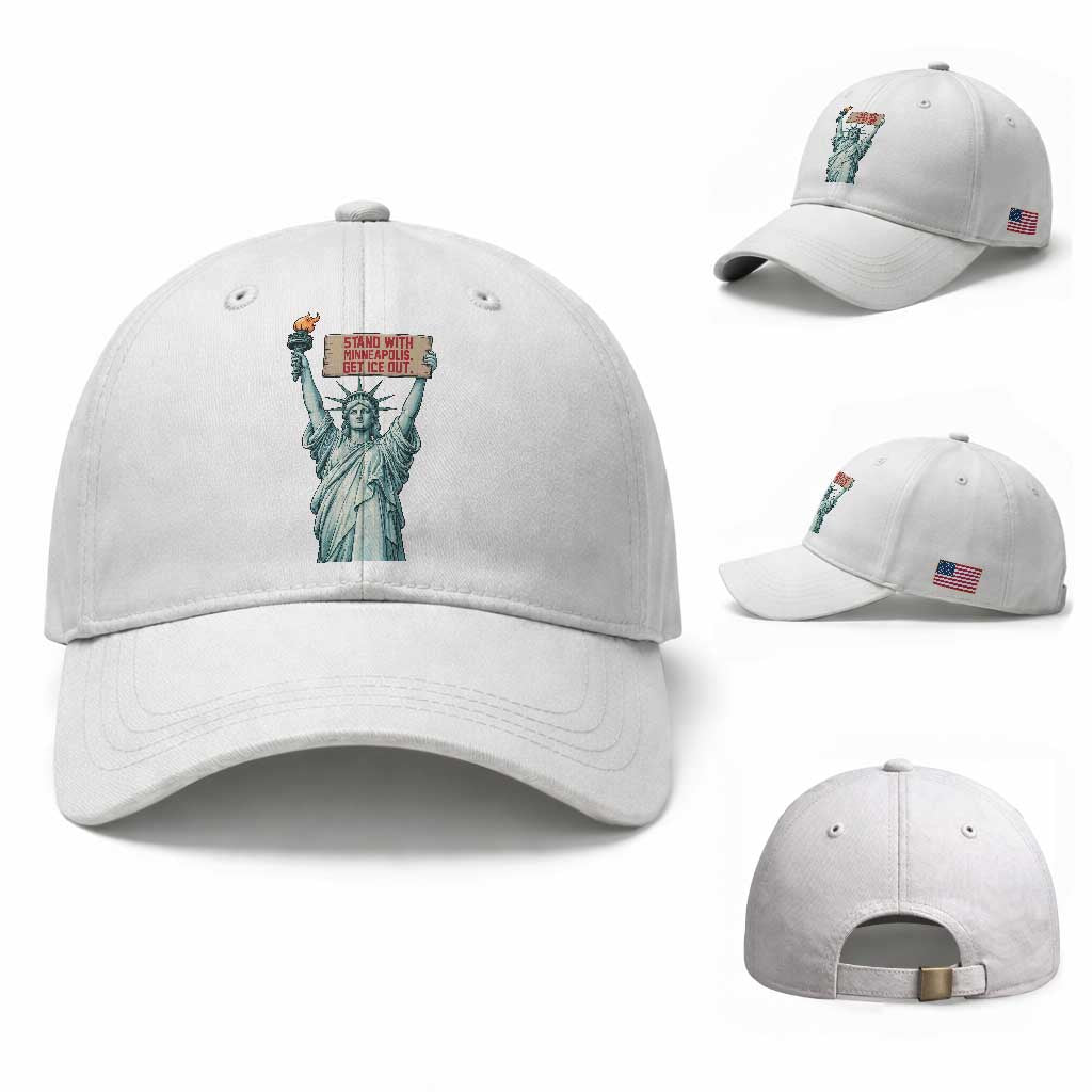 Stand With Minneapolis Baseball Cap Statue Of Liberty Torch Justice Support