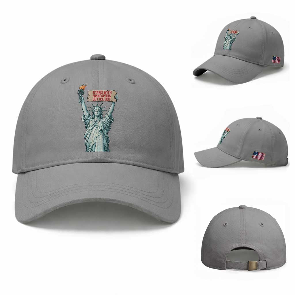 Stand With Minneapolis Baseball Cap Statue Of Liberty Torch Justice Support