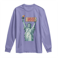 Stand With Minneapolis Long Sleeve Shirt Statue Of Liberty Torch Justice Support