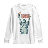Stand With Minneapolis Long Sleeve Shirt Statue Of Liberty Torch Justice Support