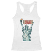 Stand With Minneapolis Racerback Tank Top Statue Of Liberty Torch Justice Support