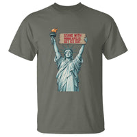 Stand With Minneapolis T Shirt Statue Of Liberty Torch Justice Support