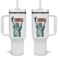 Stand With Minneapolis Tumbler With Handle Statue Of Liberty Torch Justice Support