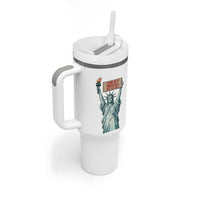 Stand With Minneapolis Tumbler With Handle Statue Of Liberty Torch Justice Support