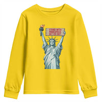 Stand With Minneapolis Youth Sweatshirt Statue Of Liberty Torch Justice Support
