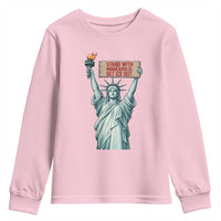 Stand With Minneapolis Youth Sweatshirt Statue Of Liberty Torch Justice Support
