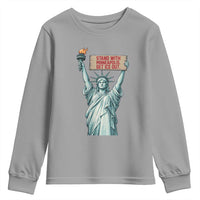 Stand With Minneapolis Youth Sweatshirt Statue Of Liberty Torch Justice Support