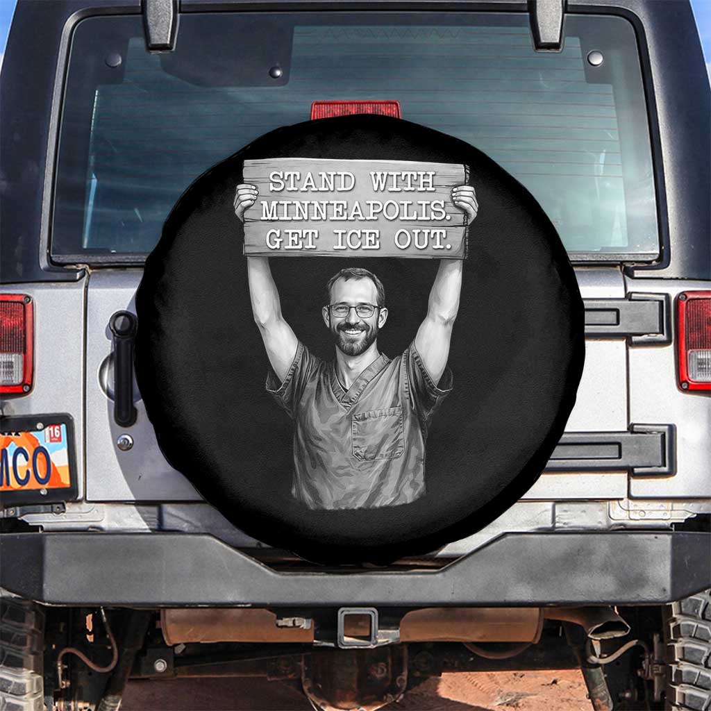 Stand With Minneapolis Spare Tire Cover Alex Pretti Memorial ICU Nurse Support