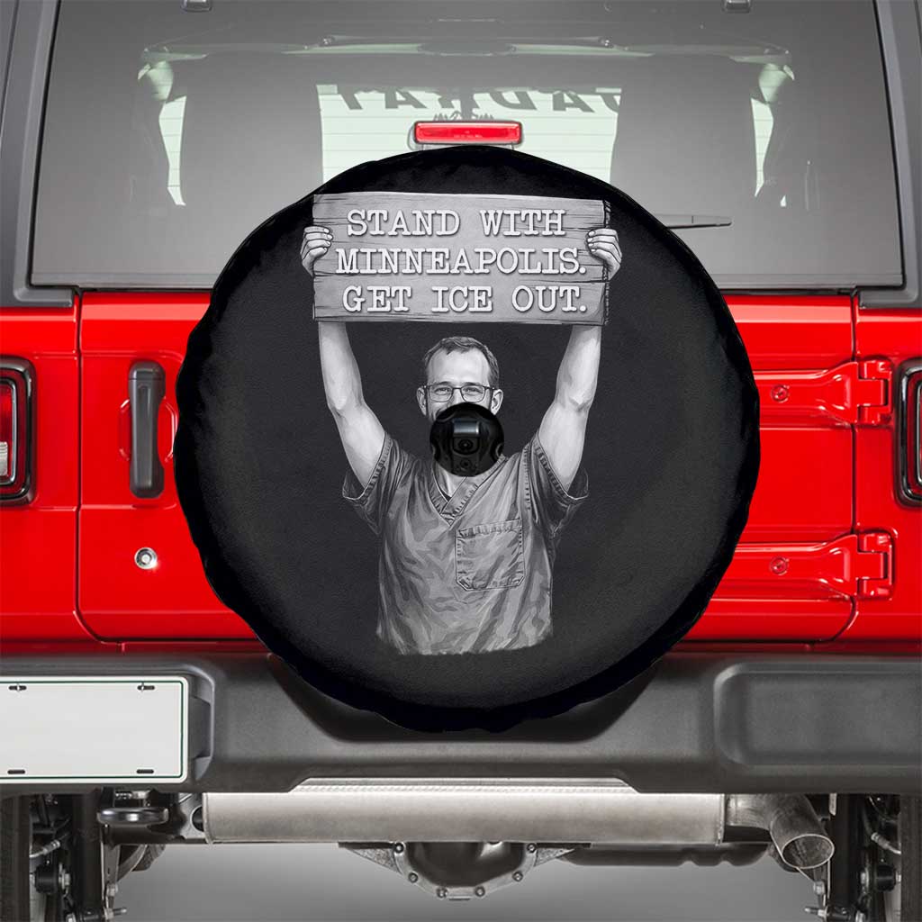 Stand With Minneapolis Spare Tire Cover Alex Pretti Memorial ICU Nurse Support