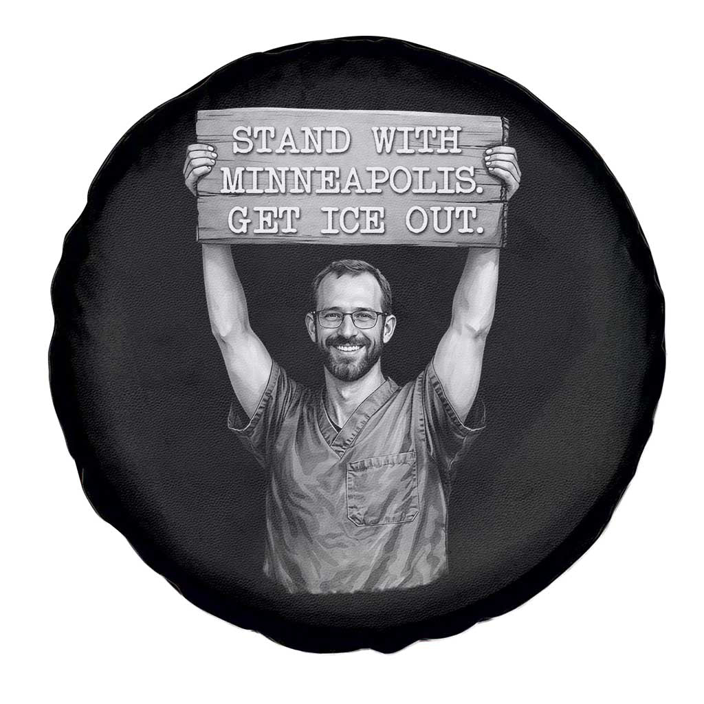 Stand With Minneapolis Spare Tire Cover Alex Pretti Memorial ICU Nurse Support