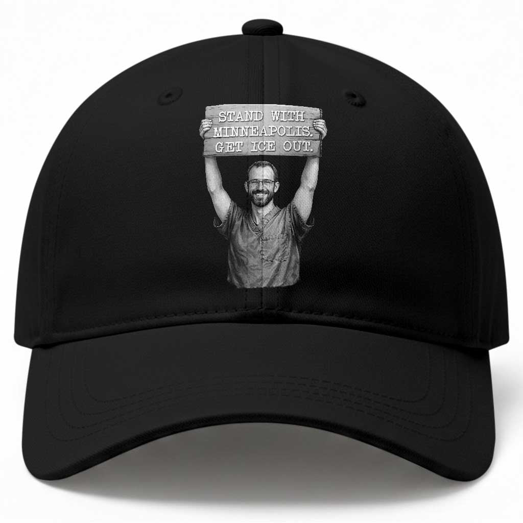 Stand With Minneapolis Baseball Cap Alex Pretti Memorial ICU Nurse Support