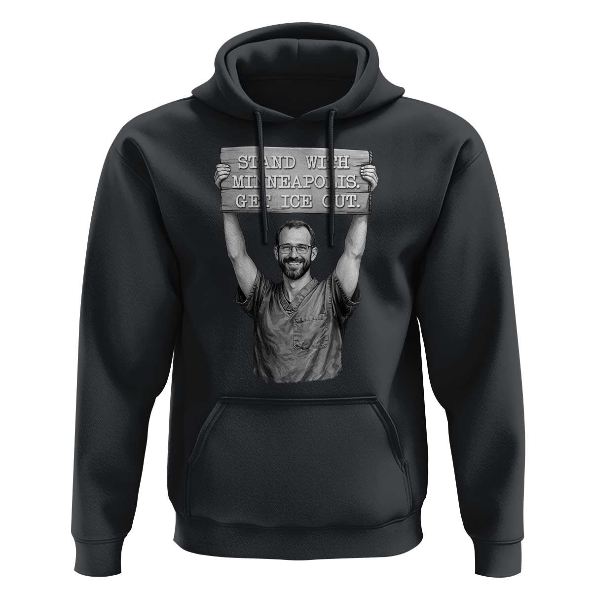 Stand With Minneapolis Hoodie Alex Pretti Memorial ICU Nurse Support