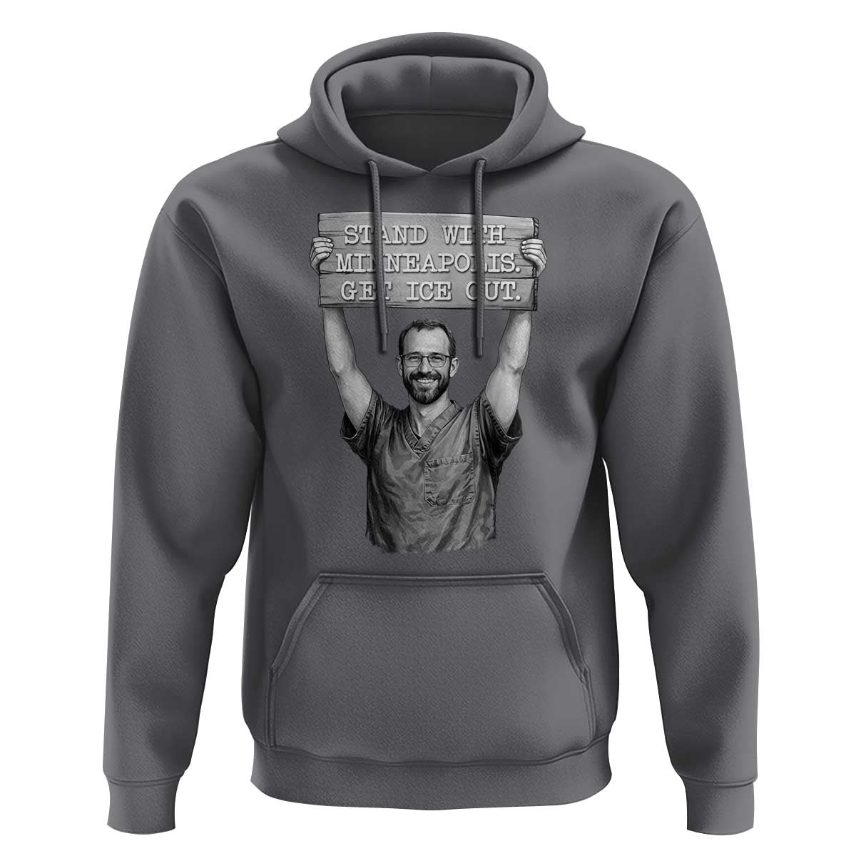 Stand With Minneapolis Hoodie Alex Pretti Memorial ICU Nurse Support