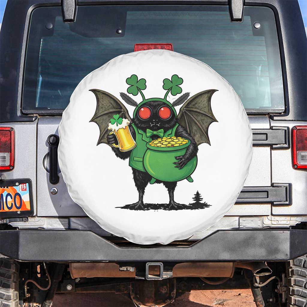 Funny Mothman Spare Tire Cover St Patricks Day Cryptid Gift