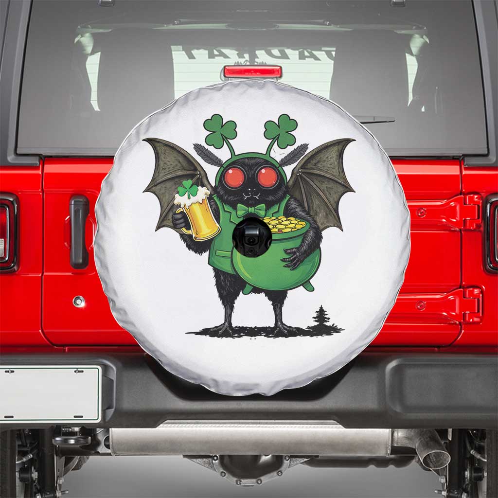 Funny Mothman Spare Tire Cover St Patricks Day Cryptid Gift