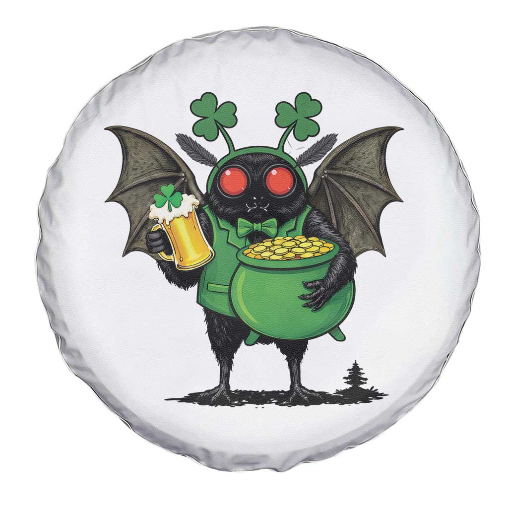 Funny Mothman Spare Tire Cover St Patricks Day Cryptid Gift