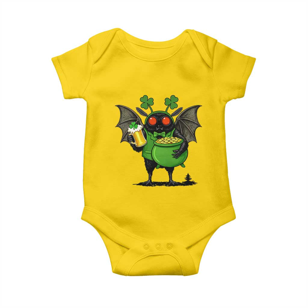 Funny Mothman Baby Onesie St Patricks Day Cryptid Gift