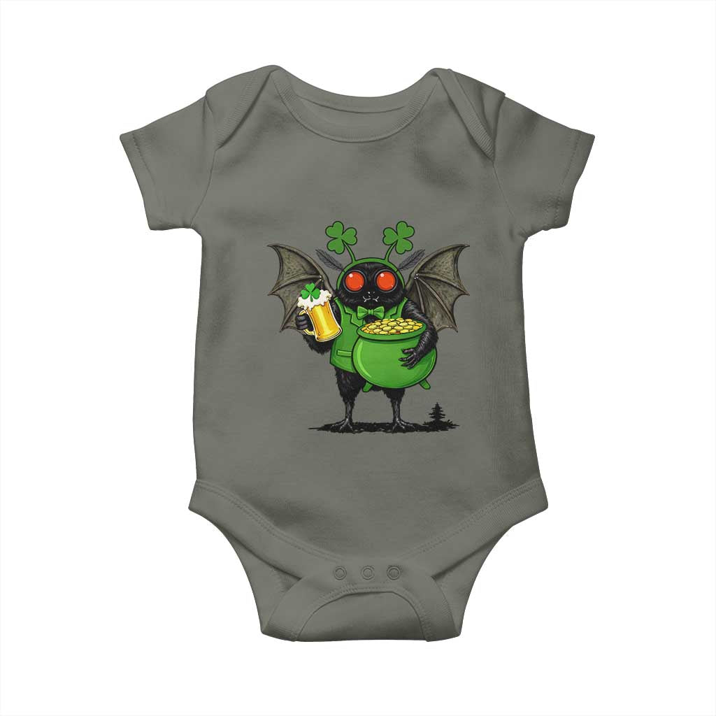 Funny Mothman Baby Onesie St Patricks Day Cryptid Gift