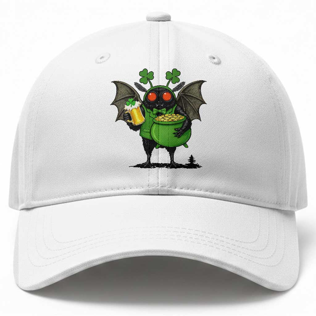 Funny Mothman Baseball Cap St Patricks Day Cryptid Gift