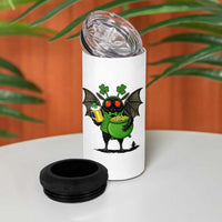 Funny Mothman 4 in 1 Can Cooler Tumbler St Patricks Day Cryptid Gift