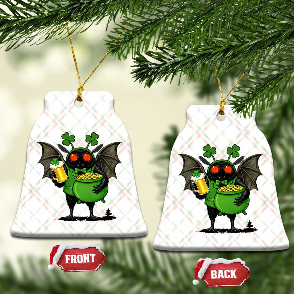 Funny Mothman Ceramic Ornament St Patricks Day Cryptid Gift