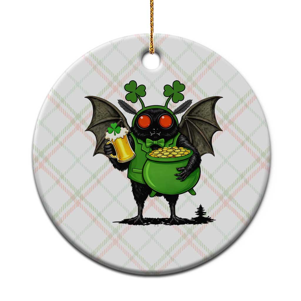 Funny Mothman Ceramic Ornament St Patricks Day Cryptid Gift