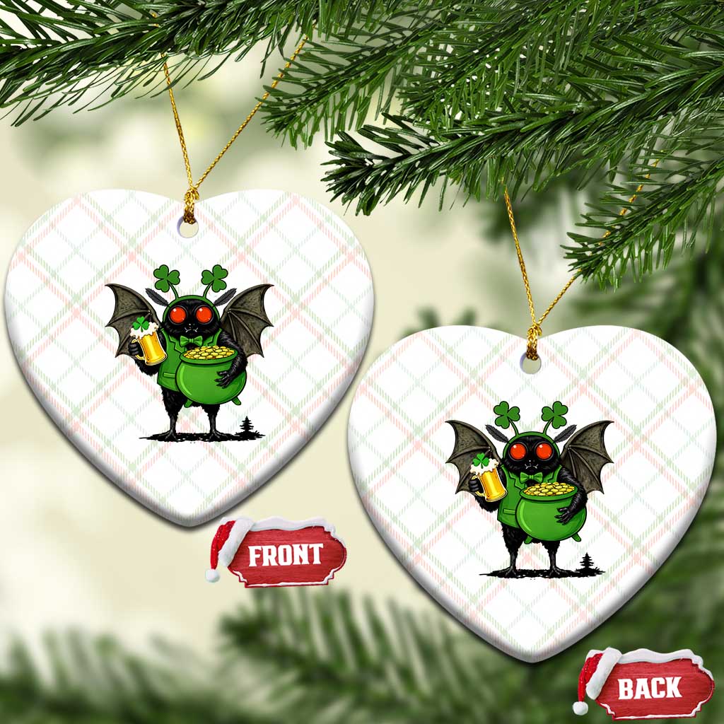 Funny Mothman Ceramic Ornament St Patricks Day Cryptid Gift