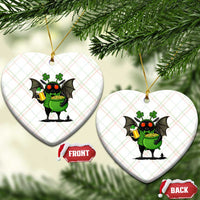 Funny Mothman Ceramic Ornament St Patricks Day Cryptid Gift