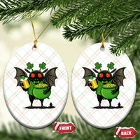 Funny Mothman Ceramic Ornament St Patricks Day Cryptid Gift
