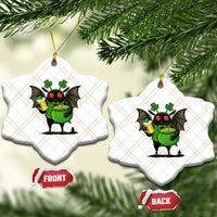 Funny Mothman Ceramic Ornament St Patricks Day Cryptid Gift