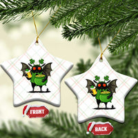 Funny Mothman Ceramic Ornament St Patricks Day Cryptid Gift