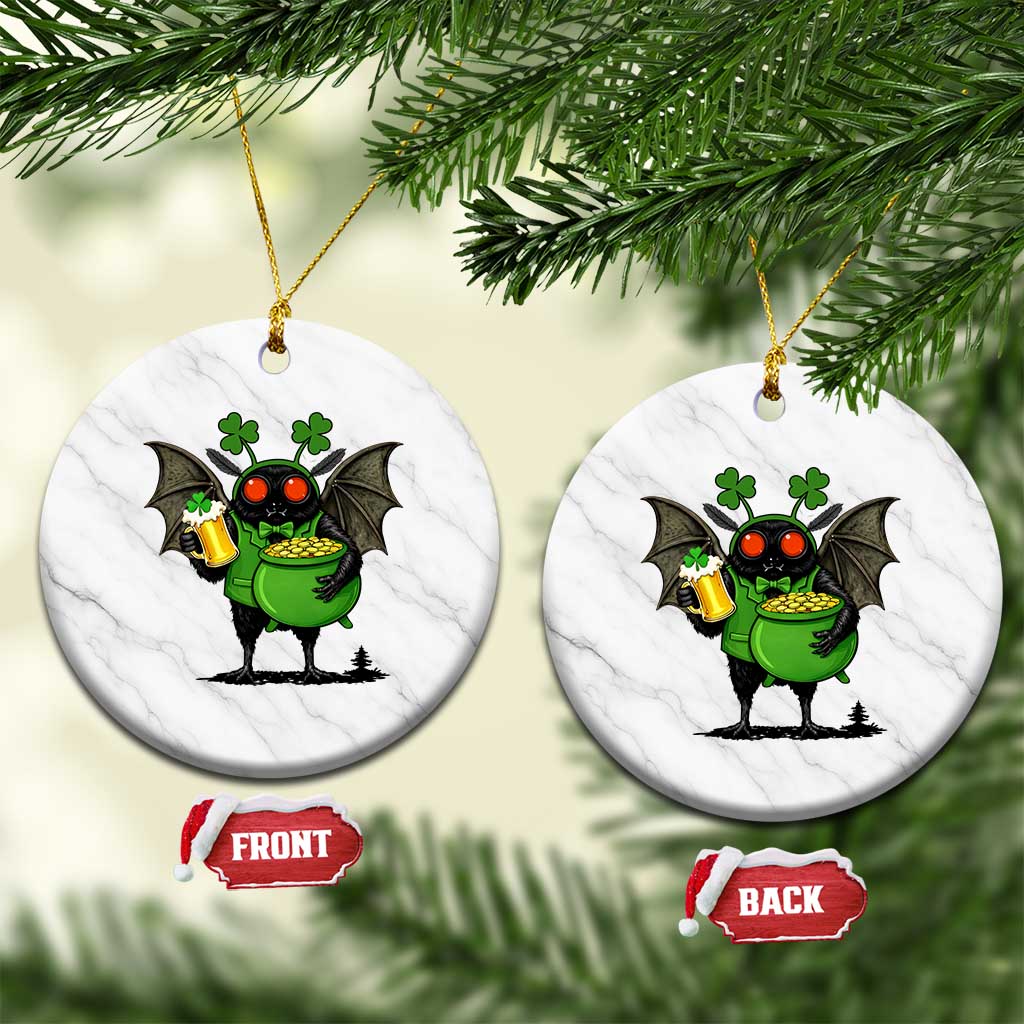 Funny Mothman Ceramic Ornament St Patricks Day Cryptid Gift