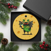 Funny Mothman Ceramic Ornament St Patricks Day Cryptid Gift